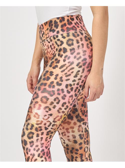 Gaelle Paris women's leggings with animal print GAELLE PARIS | GAABW04390MA51